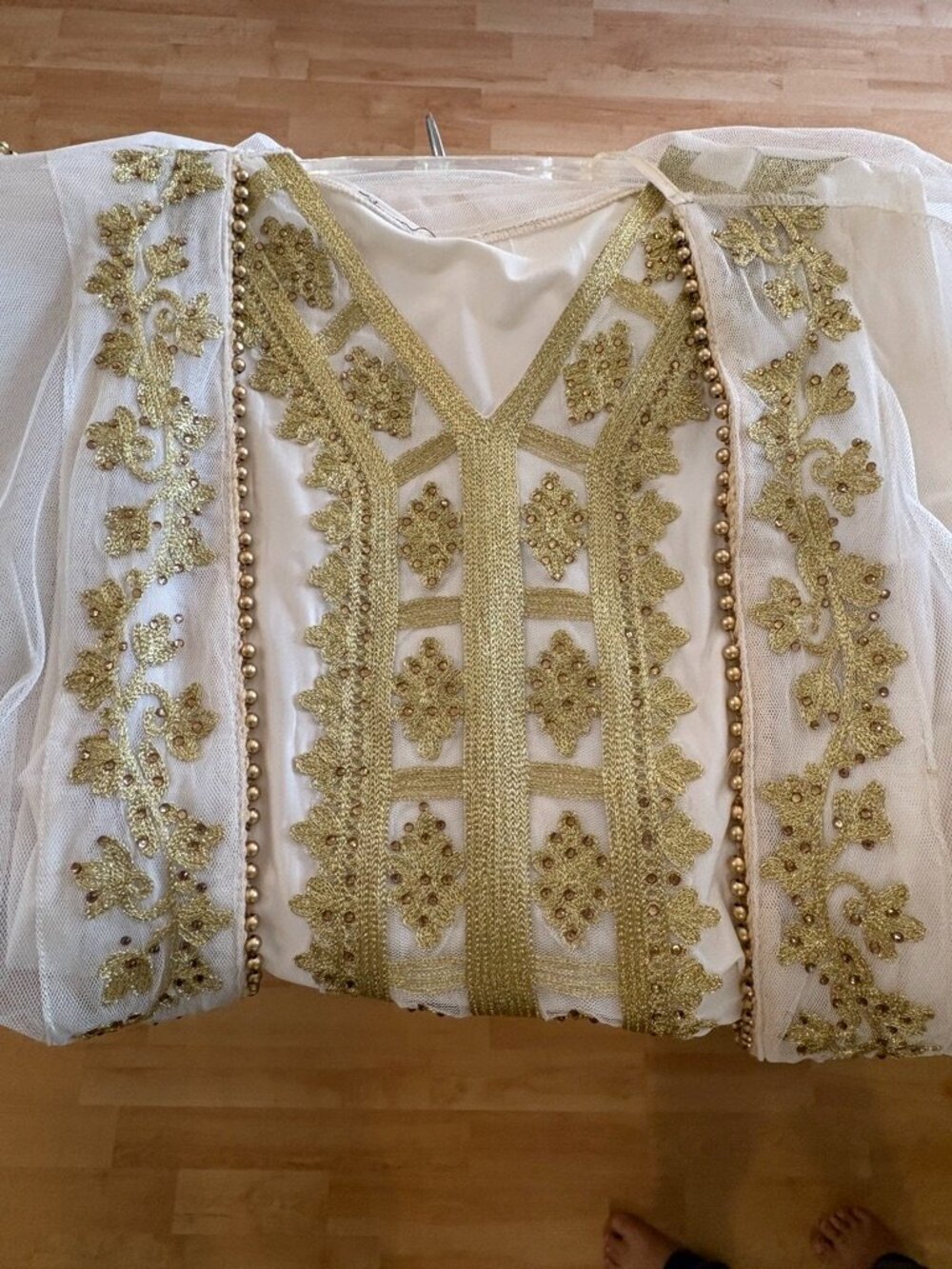 Women Wedding Kaftan Abaya Dress 2 piece